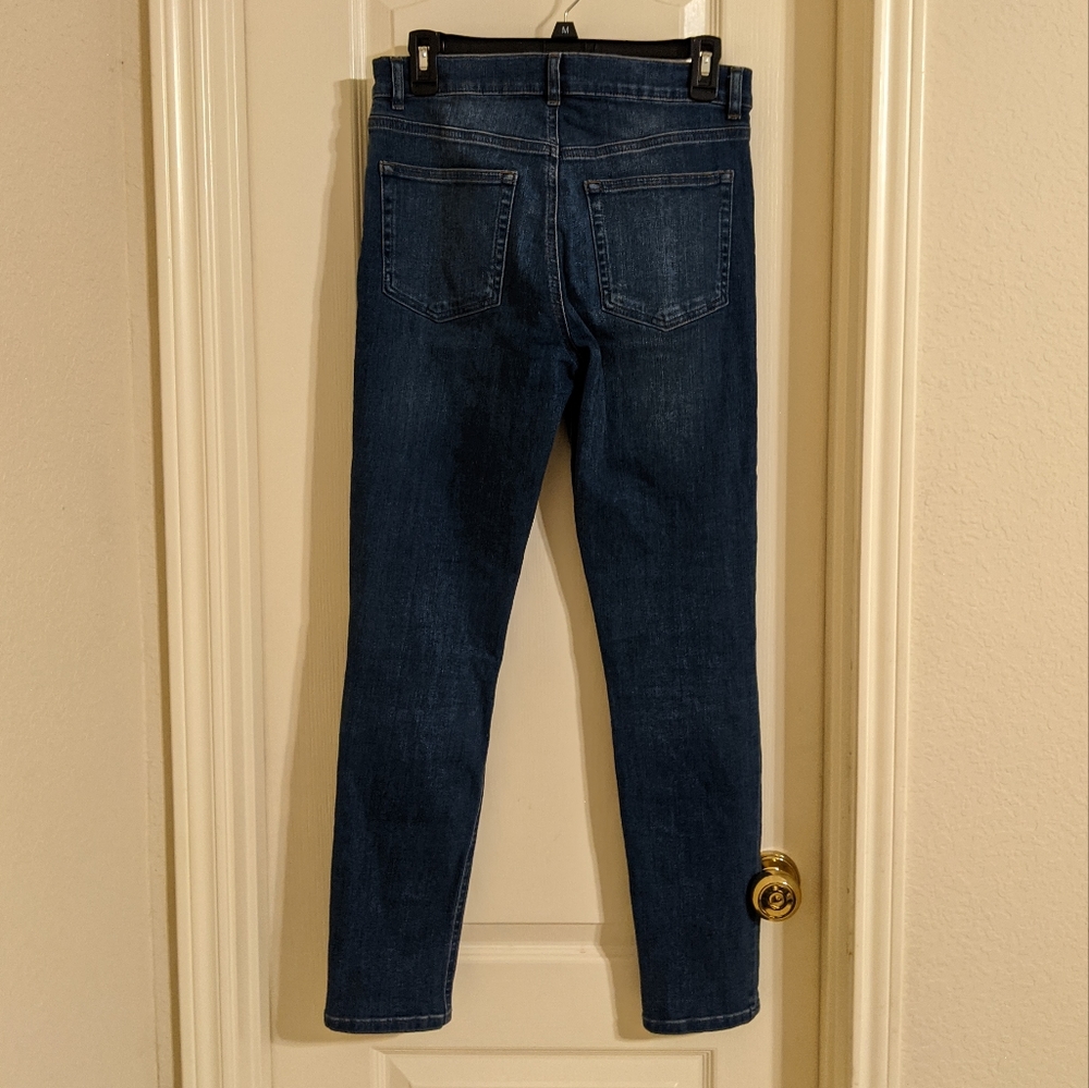 Reformation Harper Mid-Rise Skinny Jeans Destin Wash 28 - Picture 3 of 10